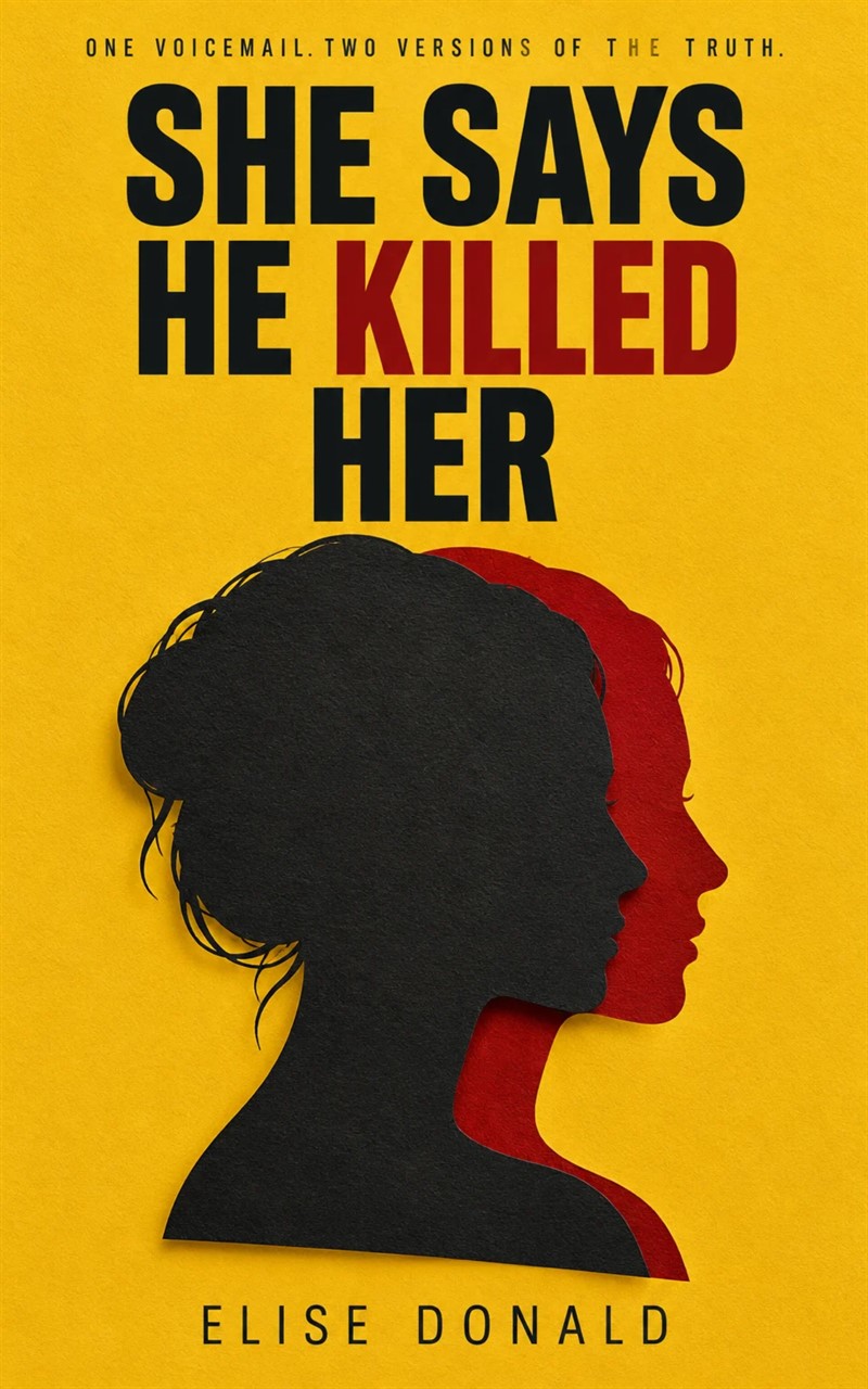 Book cover for She Says He Killed Her by Elise Donald